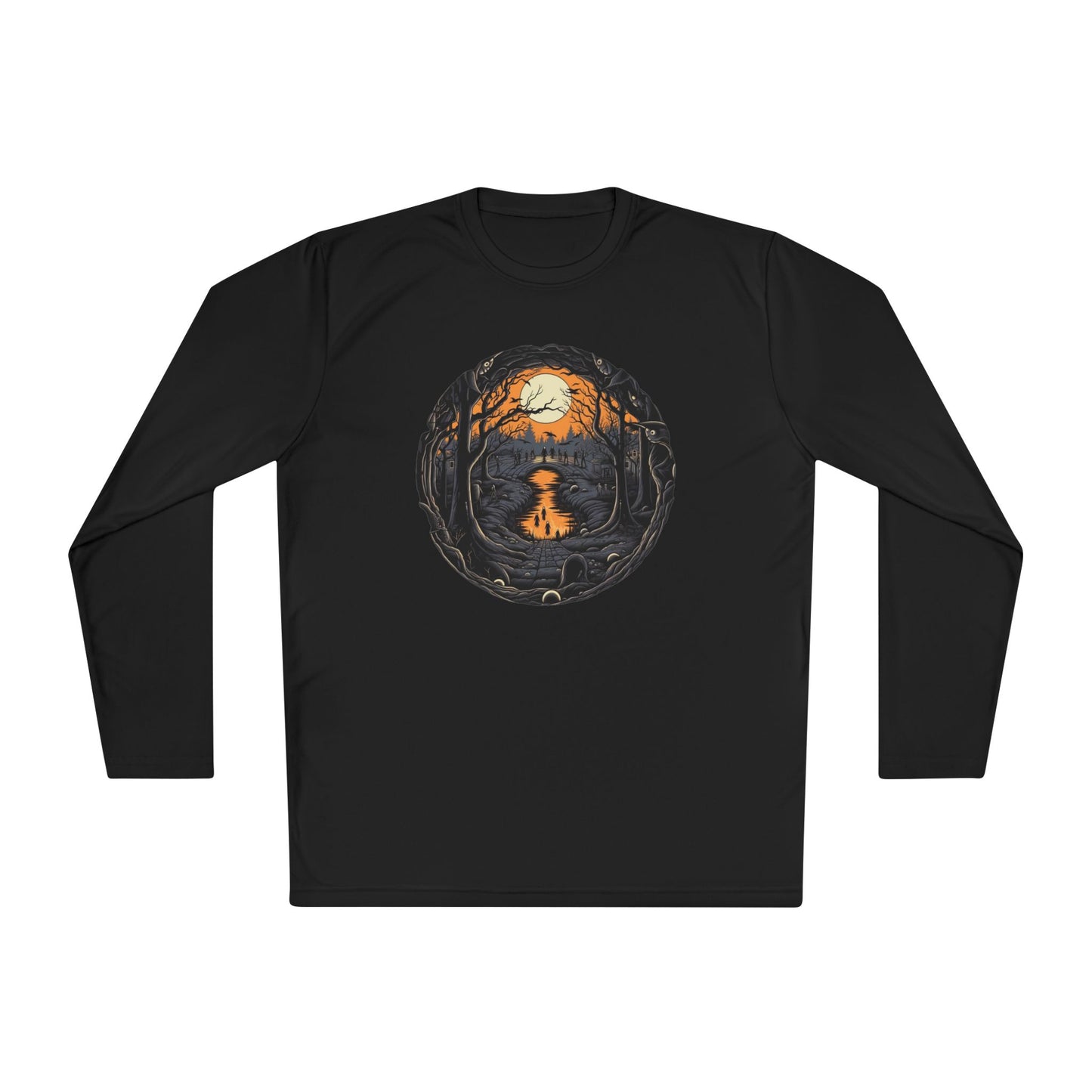 Creepy Cemetery 12 Adult Long Sleeve Tee