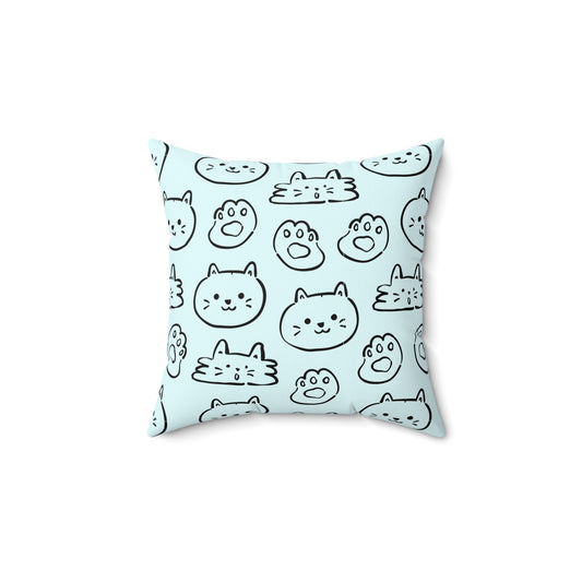 Cat Lovers Throw Pillow