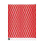 Snowfall on Red Wrapping Paper