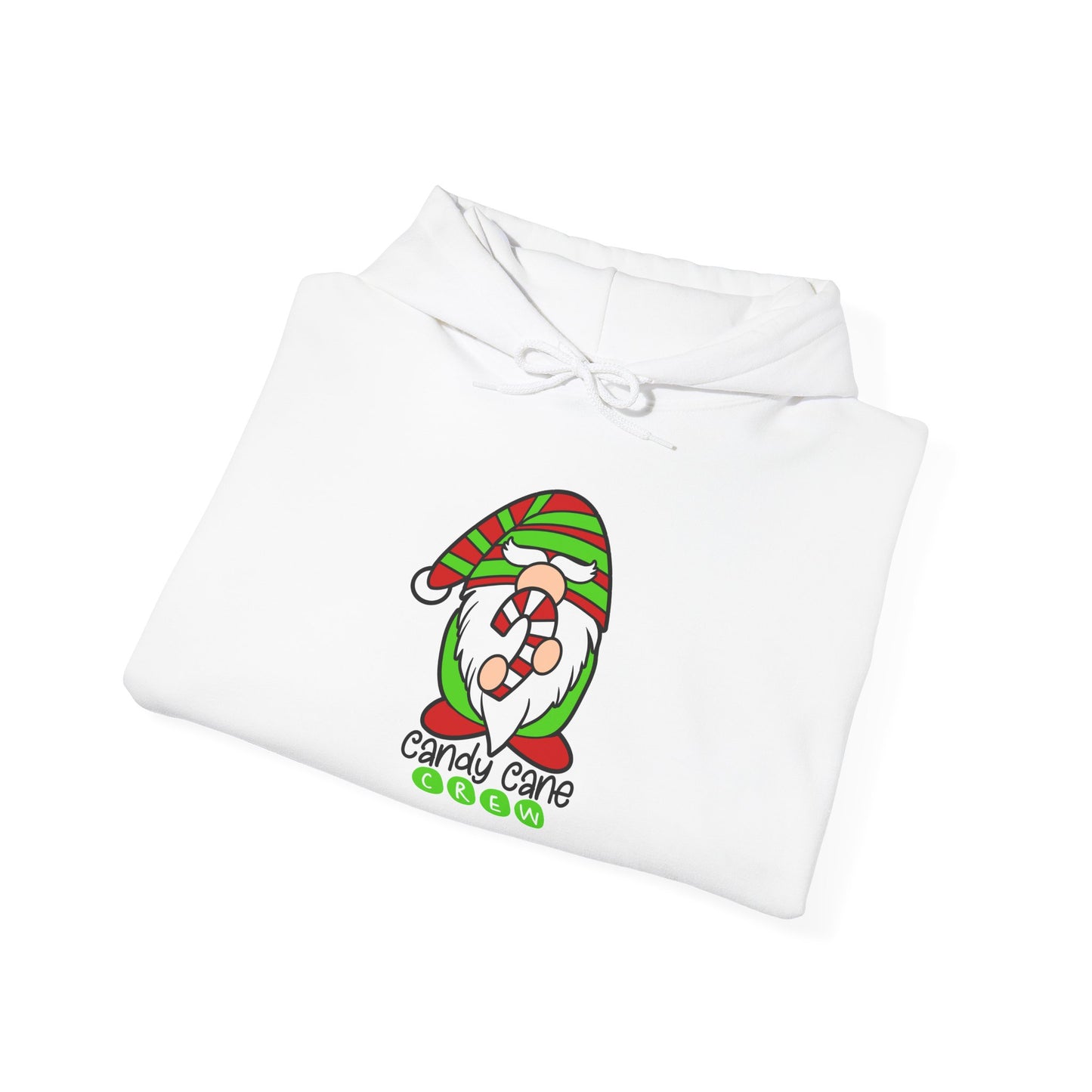 Candy Cane Crew Gnome Adult Heavy Blend™ Hooded Sweatshirt