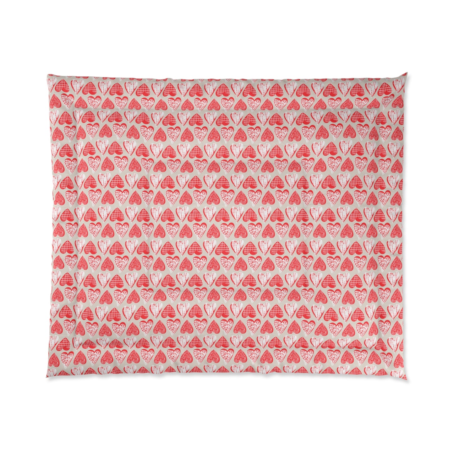 Doodle Hearts Comforter