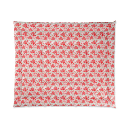 Doodle Hearts Comforter