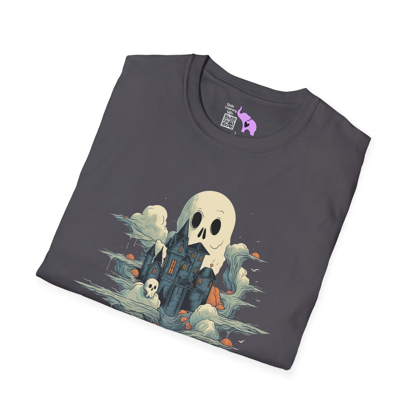 Creepy Ghost 14 Adult T-shirt