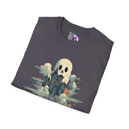 Creepy Ghost 14 Adult T-shirt