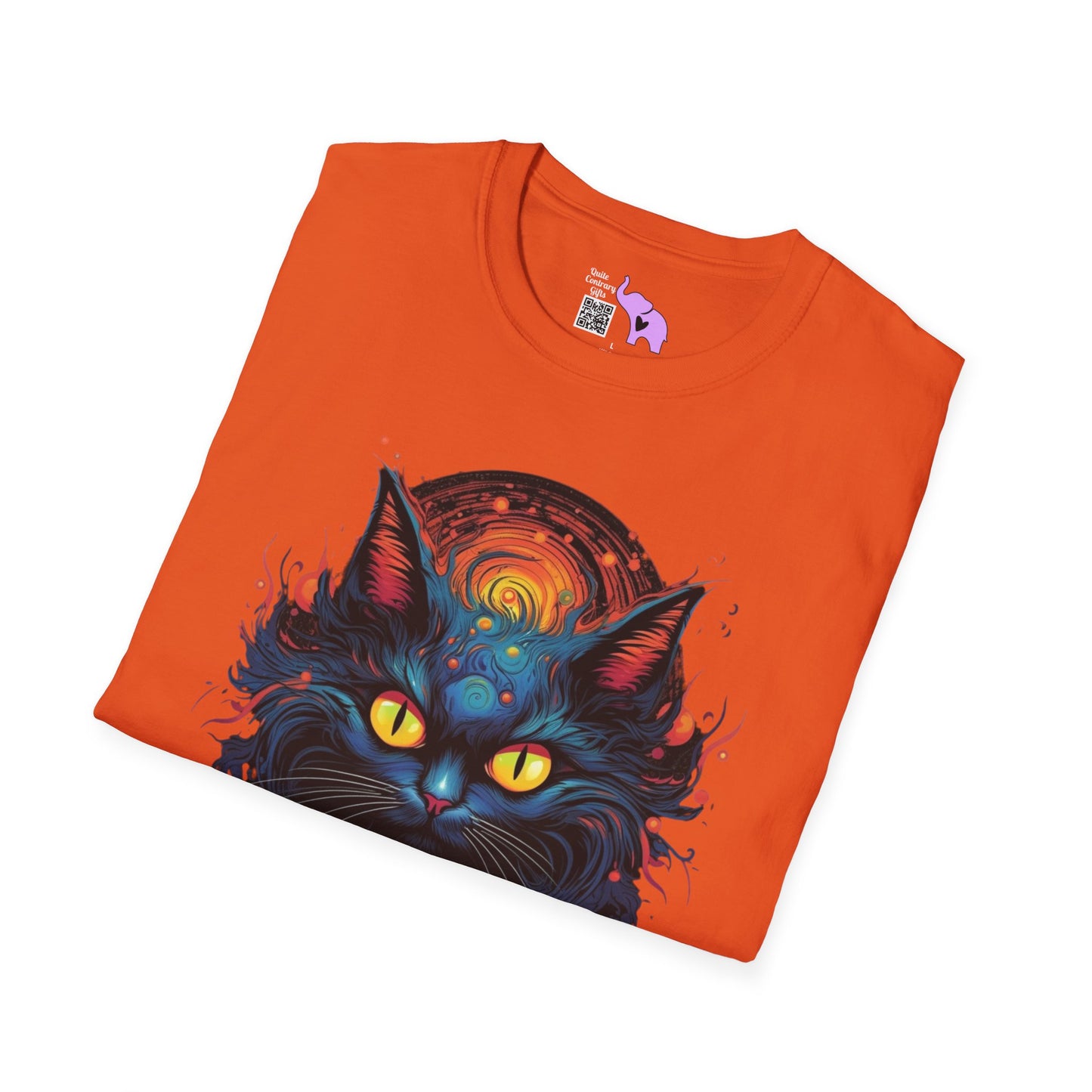 Creepy Black Cats 12 Adult T-shirt