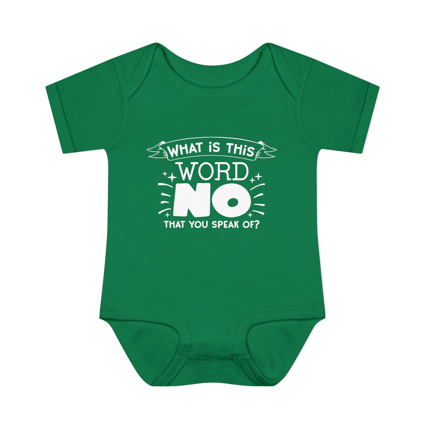 What Is This Word No That You Speak Of? Baby Rib Bodysuit
