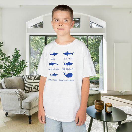 Nope Sharks Kids Heavy Cotton™ Tee