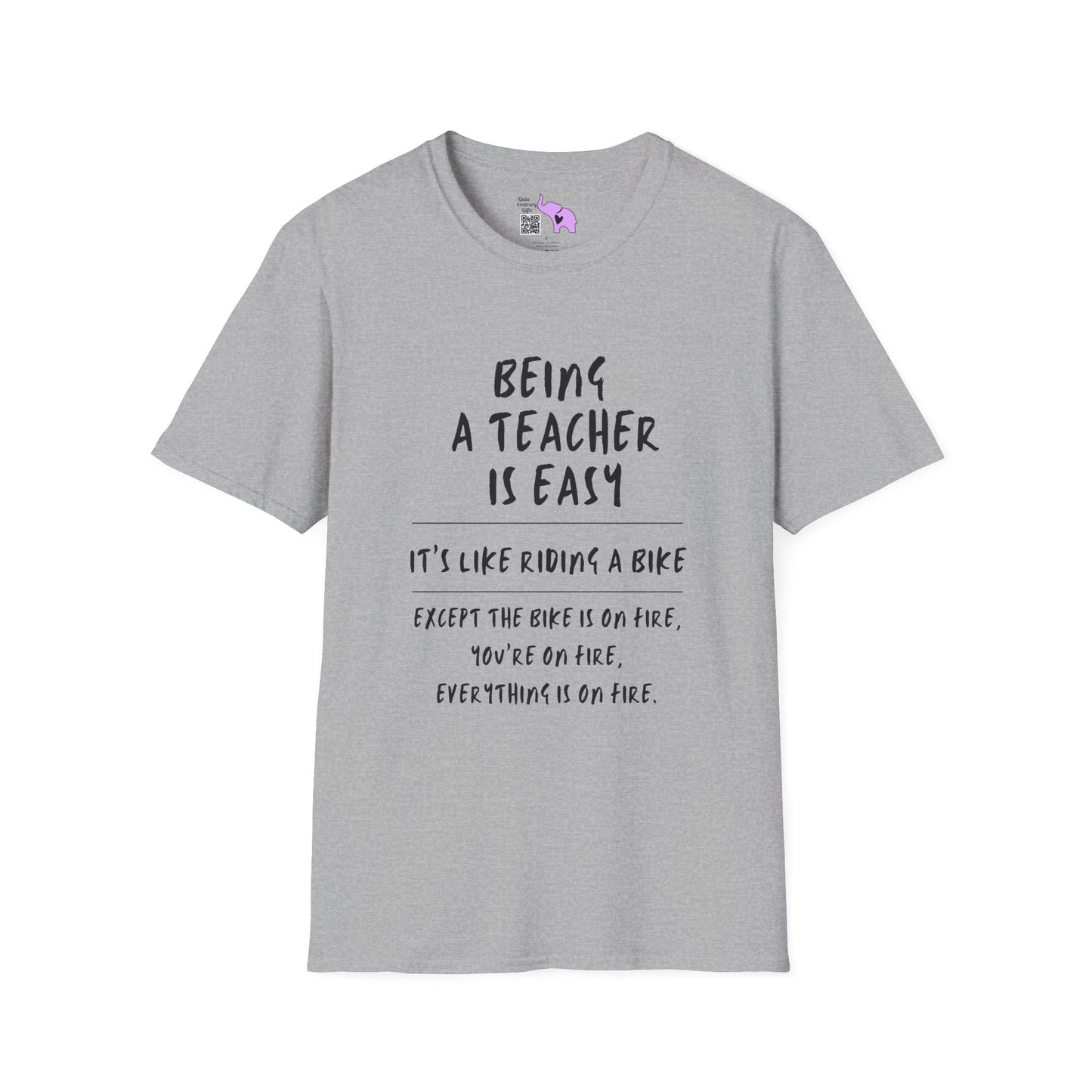 Being A Teacher Is Like Riding A Bike... Adult T-shirt