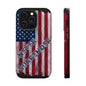 Never Surrender American Flag MagSafe® Compatible Tough Case for iPhone