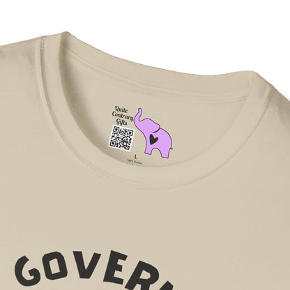 The Government is Lying To Us Skull w/Glasses Over Flag Adult T-shirt