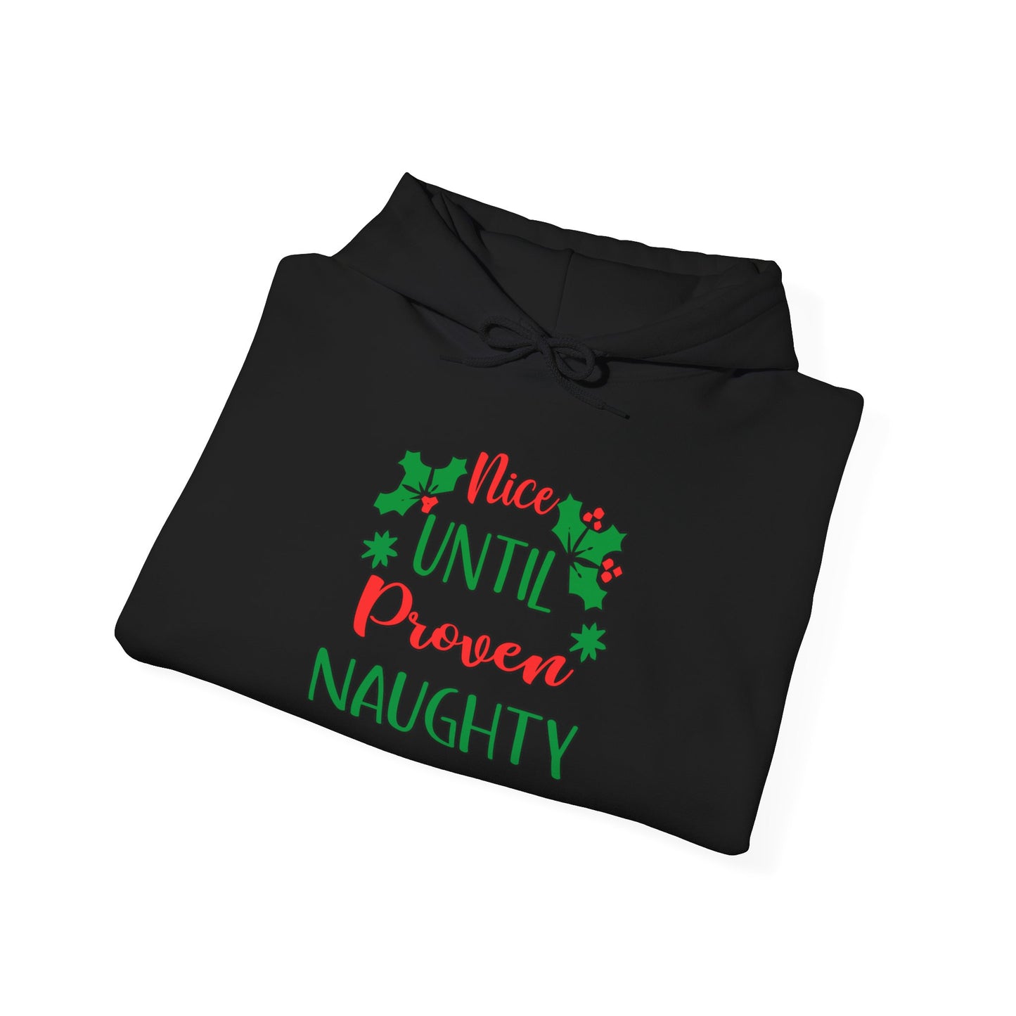 Nice Until Proven Naughty Adult Heavy Blend™ Hooded Sweatshirt