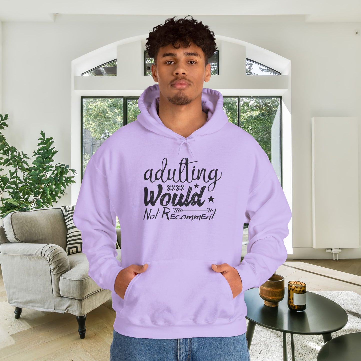 Adulting Would Not Recommend Heavy Blend™ Hooded Sweatshirt