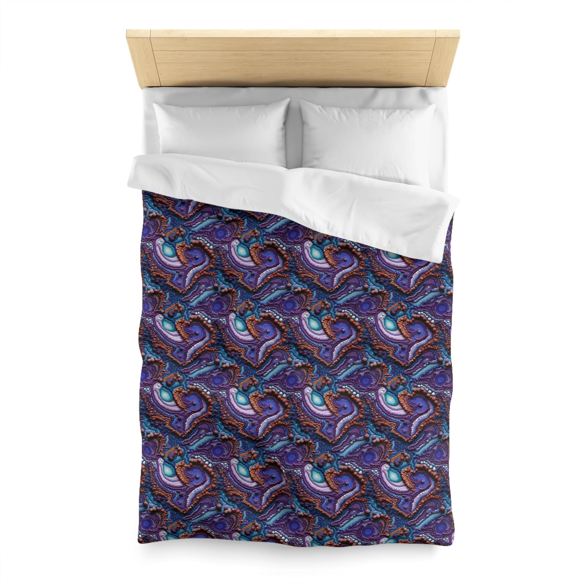 Living Stone Veins Microfiber Duvet Cover