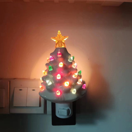 Ceramic Christmas Tree Night Lights