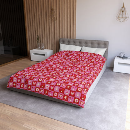Valentine Toss Microfiber Duvet Cover