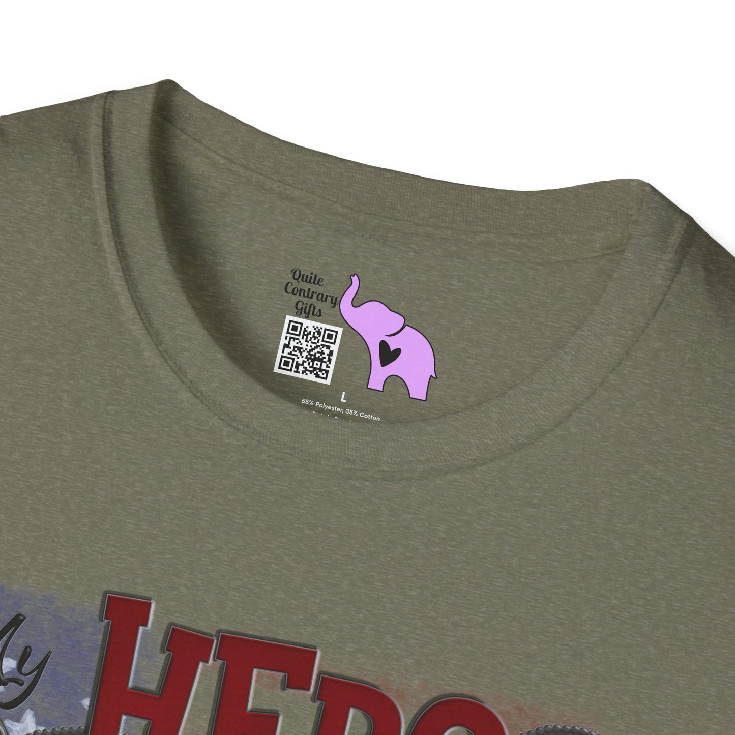 My Hero Wears Combat Boots Adult T-Shirt