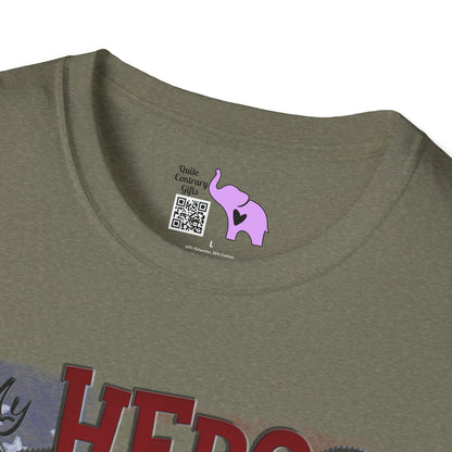 My Hero Wears Combat Boots Adult T-Shirt
