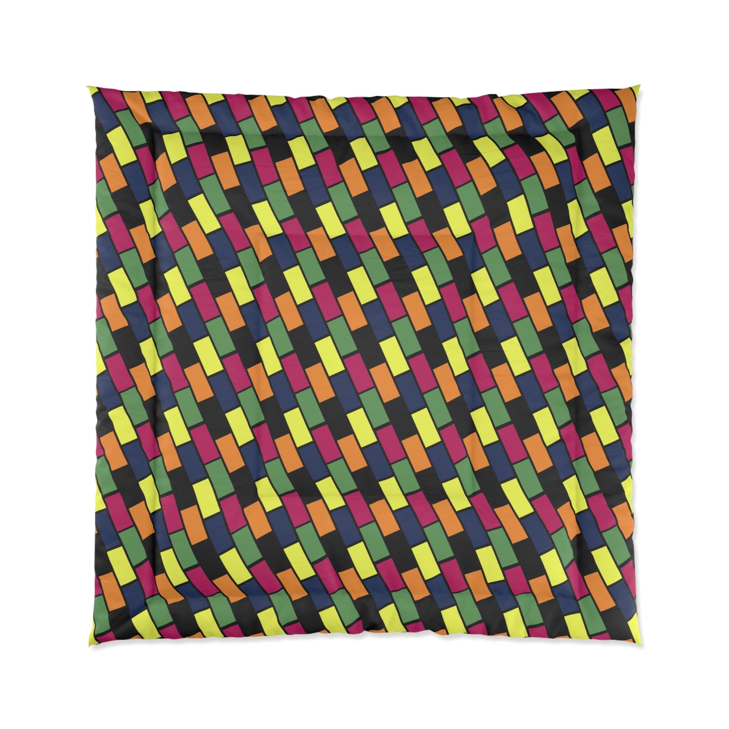 Colorful Bricks Comforter