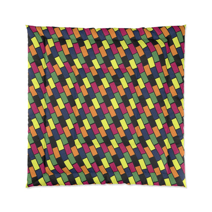 Colorful Bricks Comforter