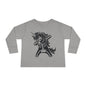 Dabbing Unicorn Skeleton Toddler Long Sleeve Tee