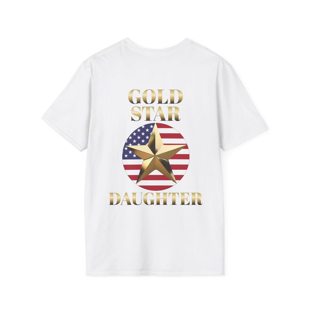 Gold Star Daughter Forever Proud Adult T-shirt