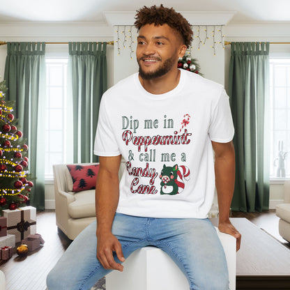 Dip Me in Peppermint & Call Me a Candy Cane Adult T-shirt