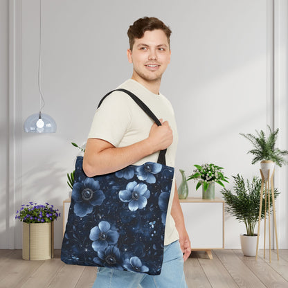 Midnight Blossoms Canvas Tote Bag