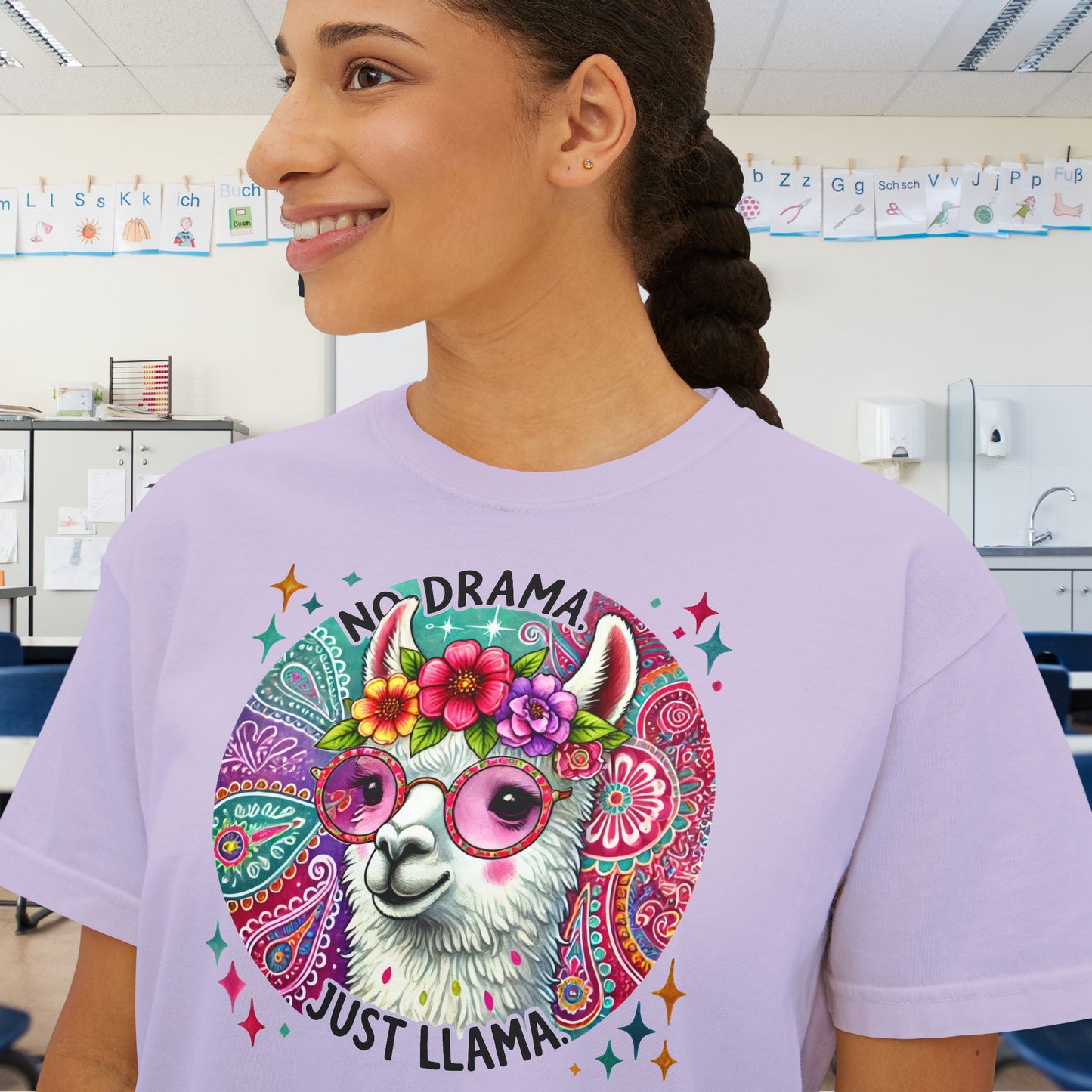No Drama Just Llama Women's Boxy Tee
