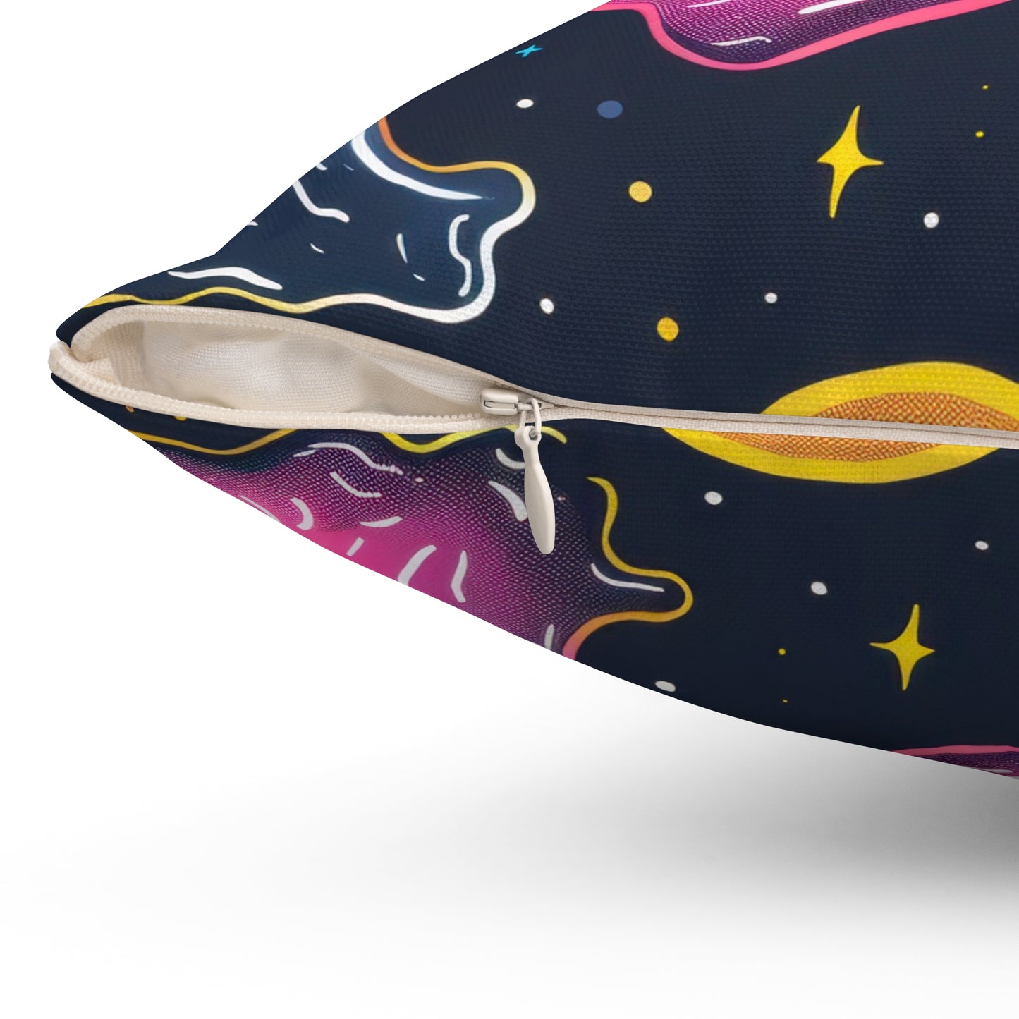 Neon Haunters Throw Pillow