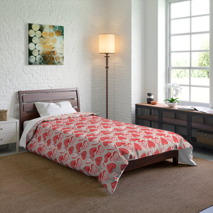 Doodle Hearts Comforter