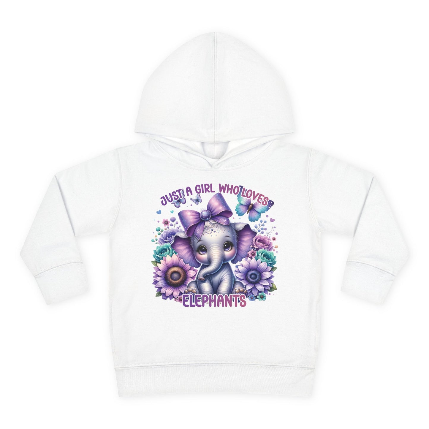 Just A Girl Who Loves Elephants Toddler Hoodie