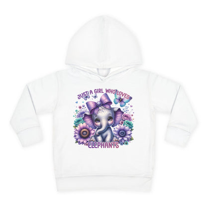 Just A Girl Who Loves Elephants Toddler Hoodie