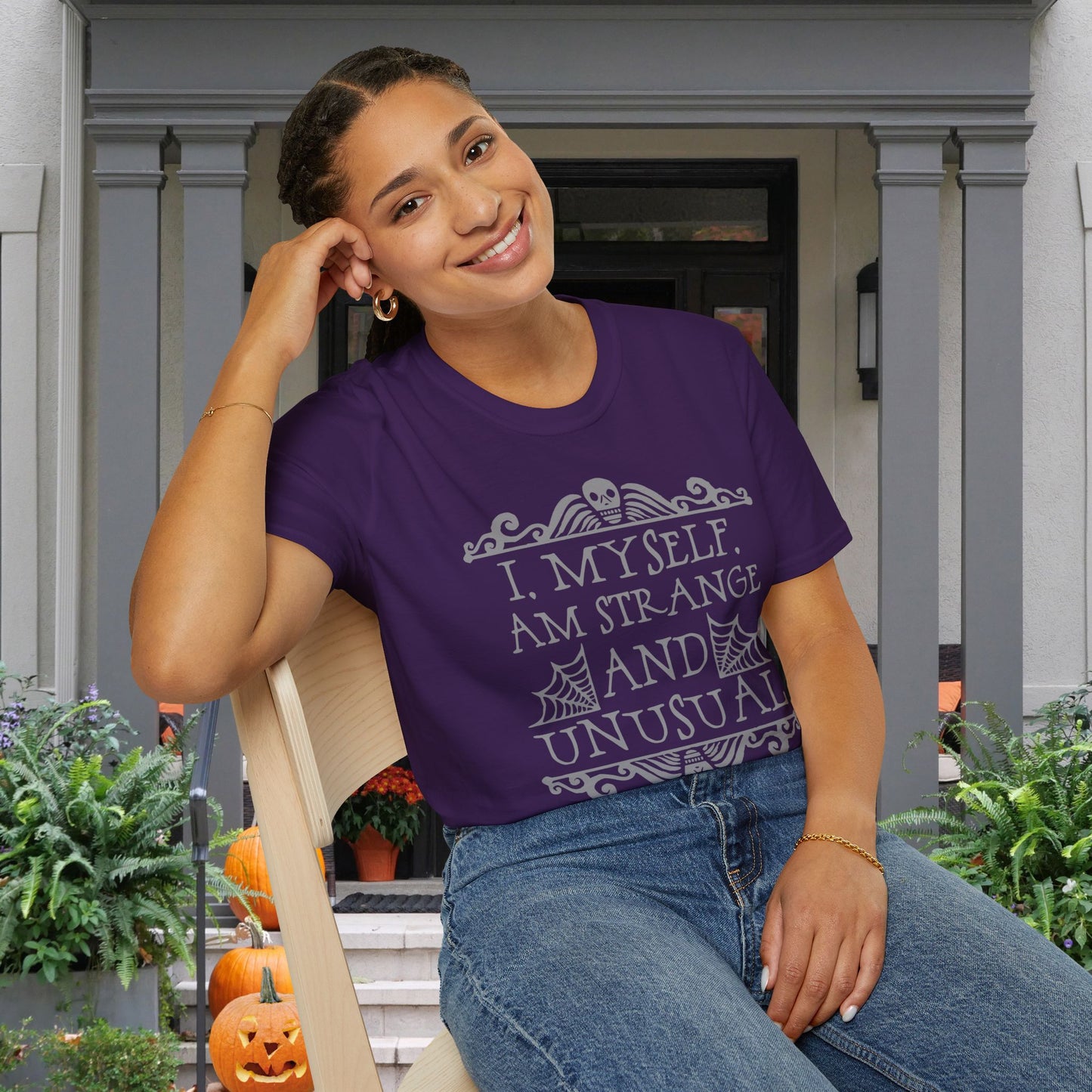 Beetlejuice I Myself Am Strange and Unusual Adult T-shirt
