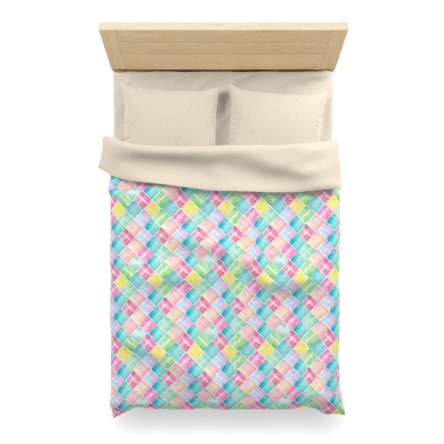 Watercolor Weave Microfiber Duvet Cover