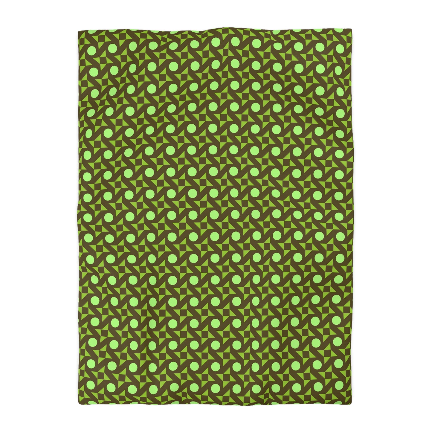 Pistachio Pinwheels Microfiber Duvet Cover