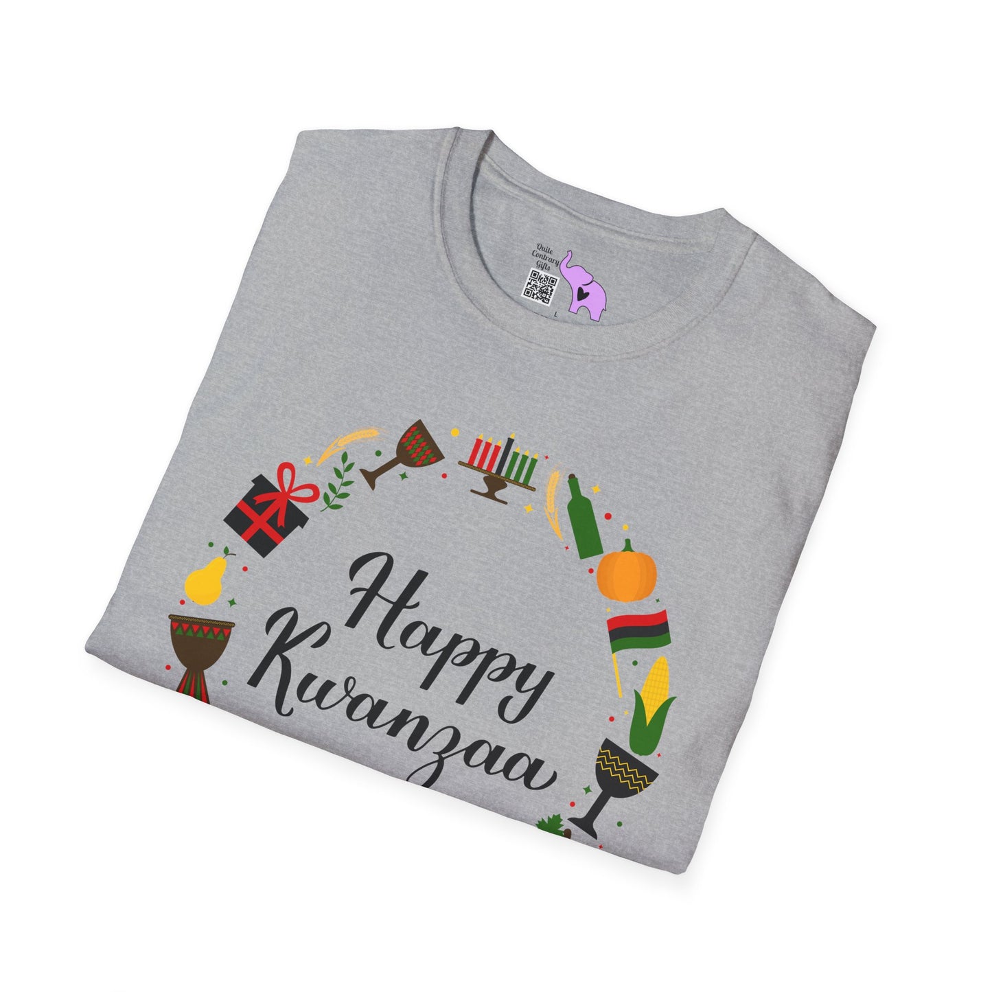 Happy Kwanzaa Wreath Adult T-shirt