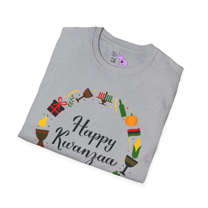 Happy Kwanzaa Wreath Adult T-shirt