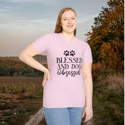 Blessed And Dog Obsessed Adult T-shirt