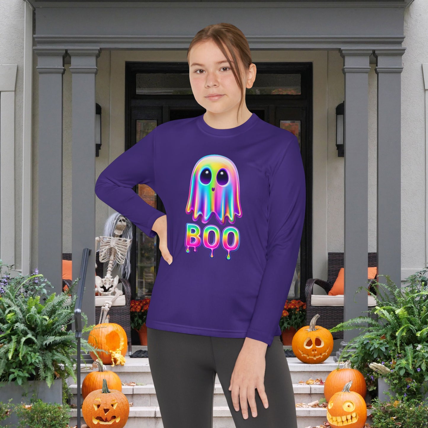 Boo-tiful Glow Youth Long Sleeve Tee