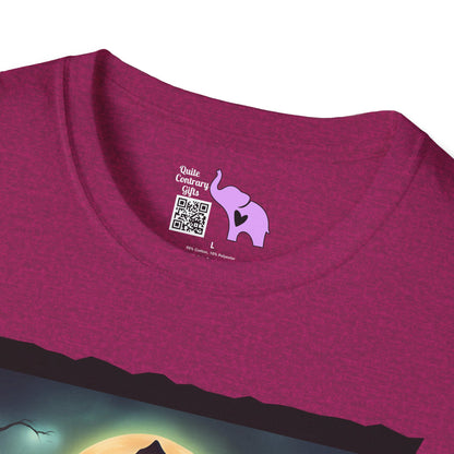 Halloween Scarecrow w/Pumpkins 4 Adult T-shirt