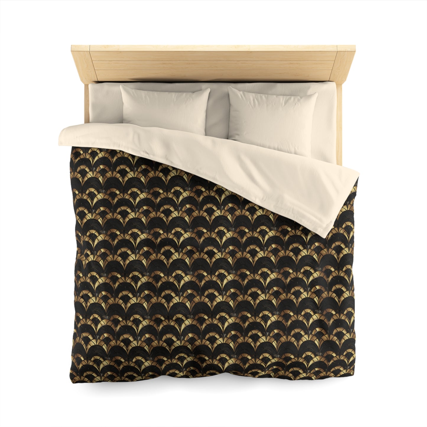 Gilded Elegance Microfiber Duvet Cover