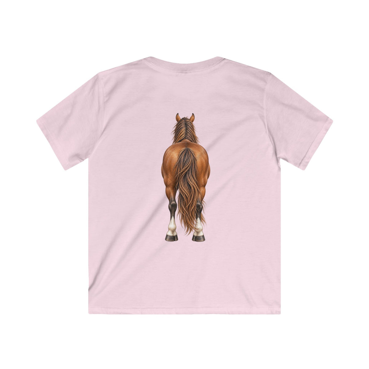 ""Front to Back Horse Lover Youth Softstyle Tee