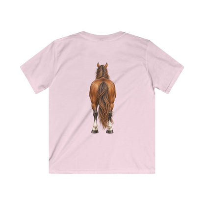 ""Front to Back Horse Lover Youth Softstyle Tee