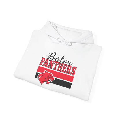 Burton Panthers w/Mascot & Stripes Adult Heavy Blend™ Hooded Sweatshirt