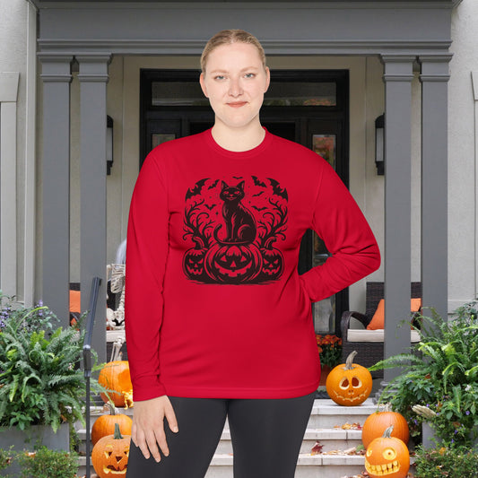 Whiskers at Witching Hour Adult Long Sleeve Tee
