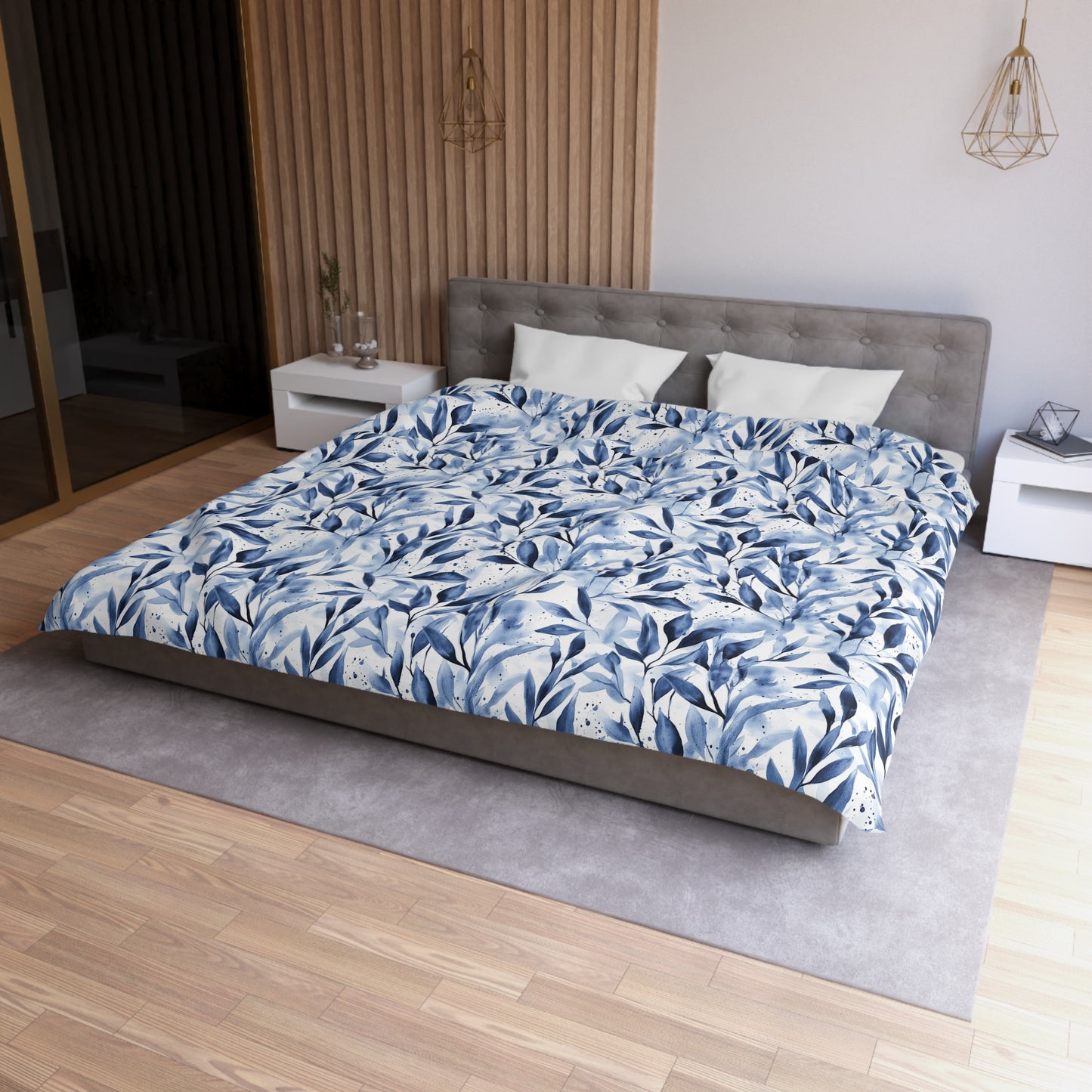 Blue Breeze Microfiber Duvet Cover