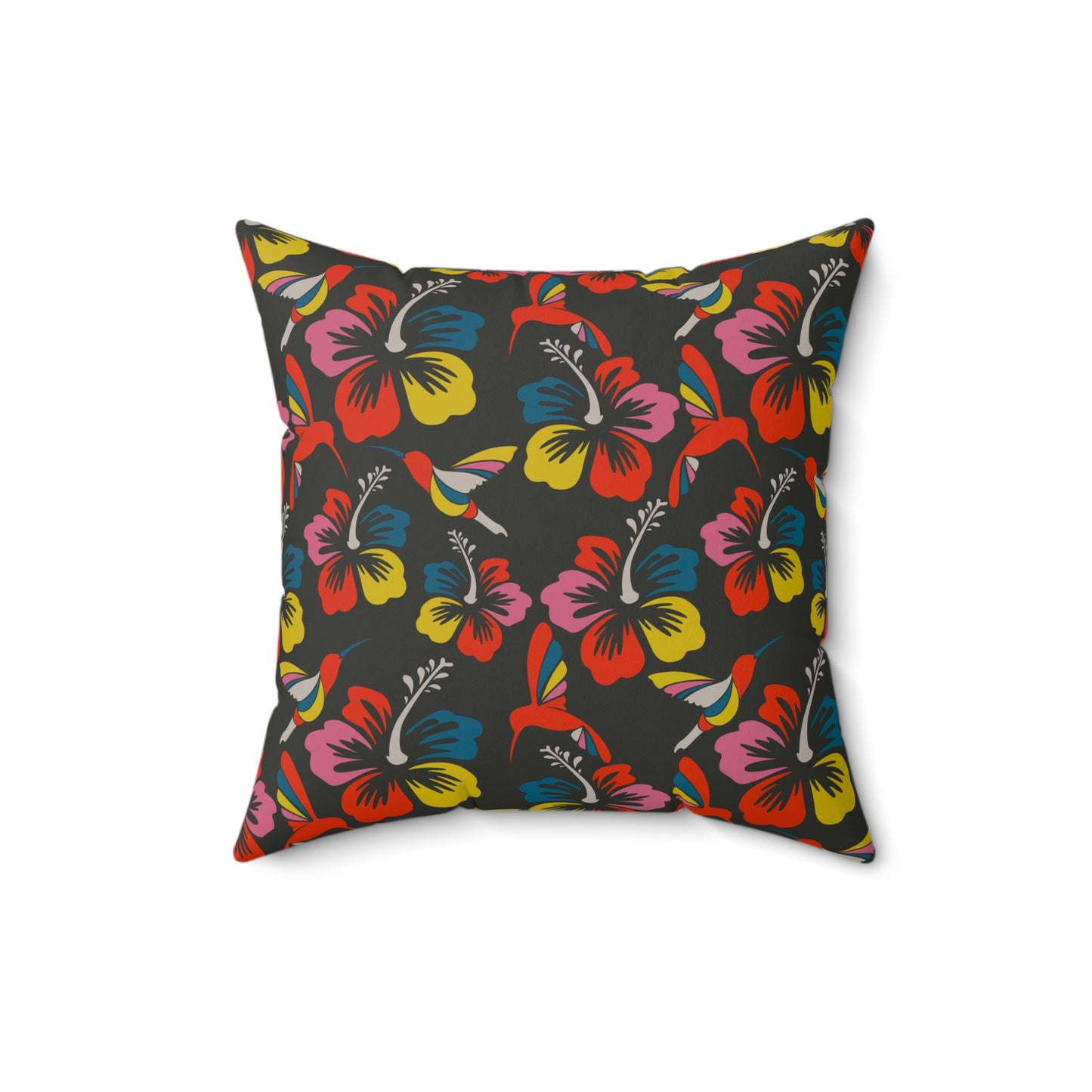Humming Bloom Throw Pillow