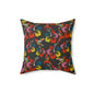 Humming Bloom Throw Pillow