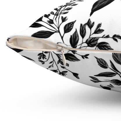 Garden Sketch Throw Pillow