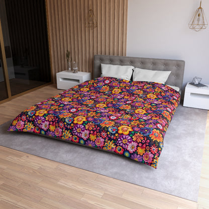 Floral Fiesta Microfiber Duvet Cover